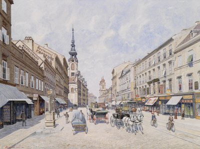 Die innere Mariahilferstraße von Baron Raimund von Stillfried